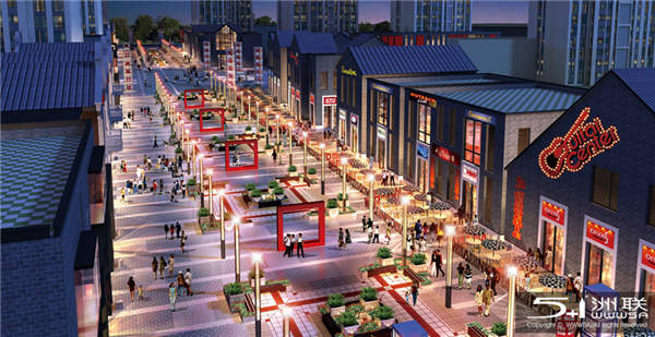 城市商业广场效果图3